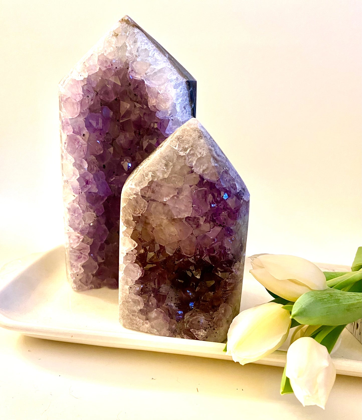 Amethyst Druzy Cluster Towers