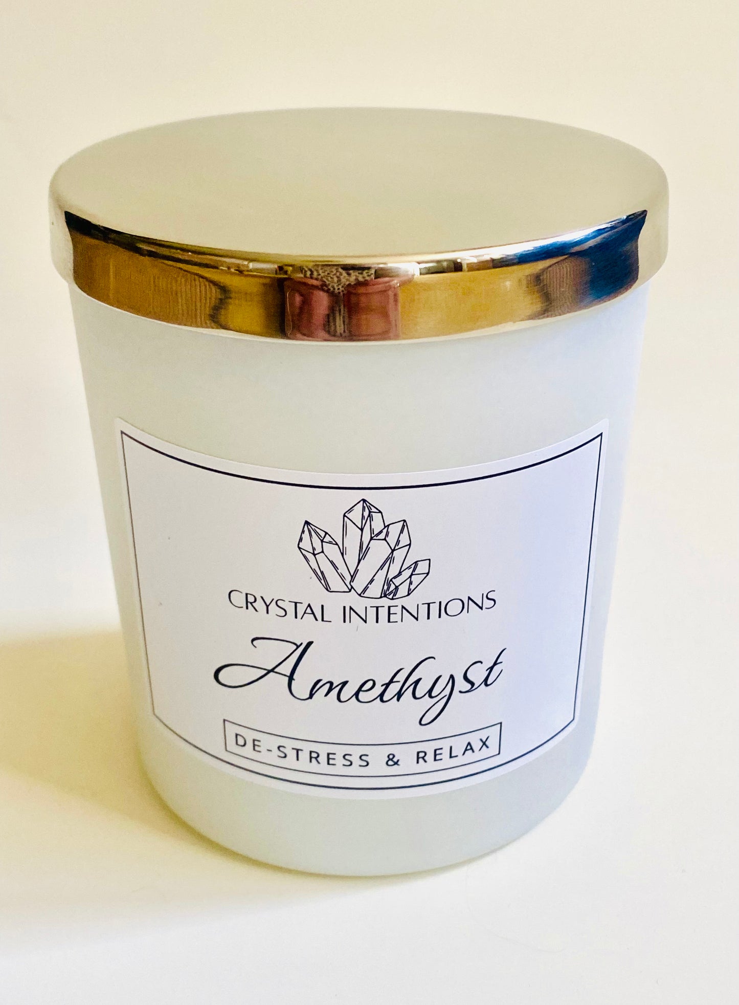 Luxury Amethyst Crystal Candle