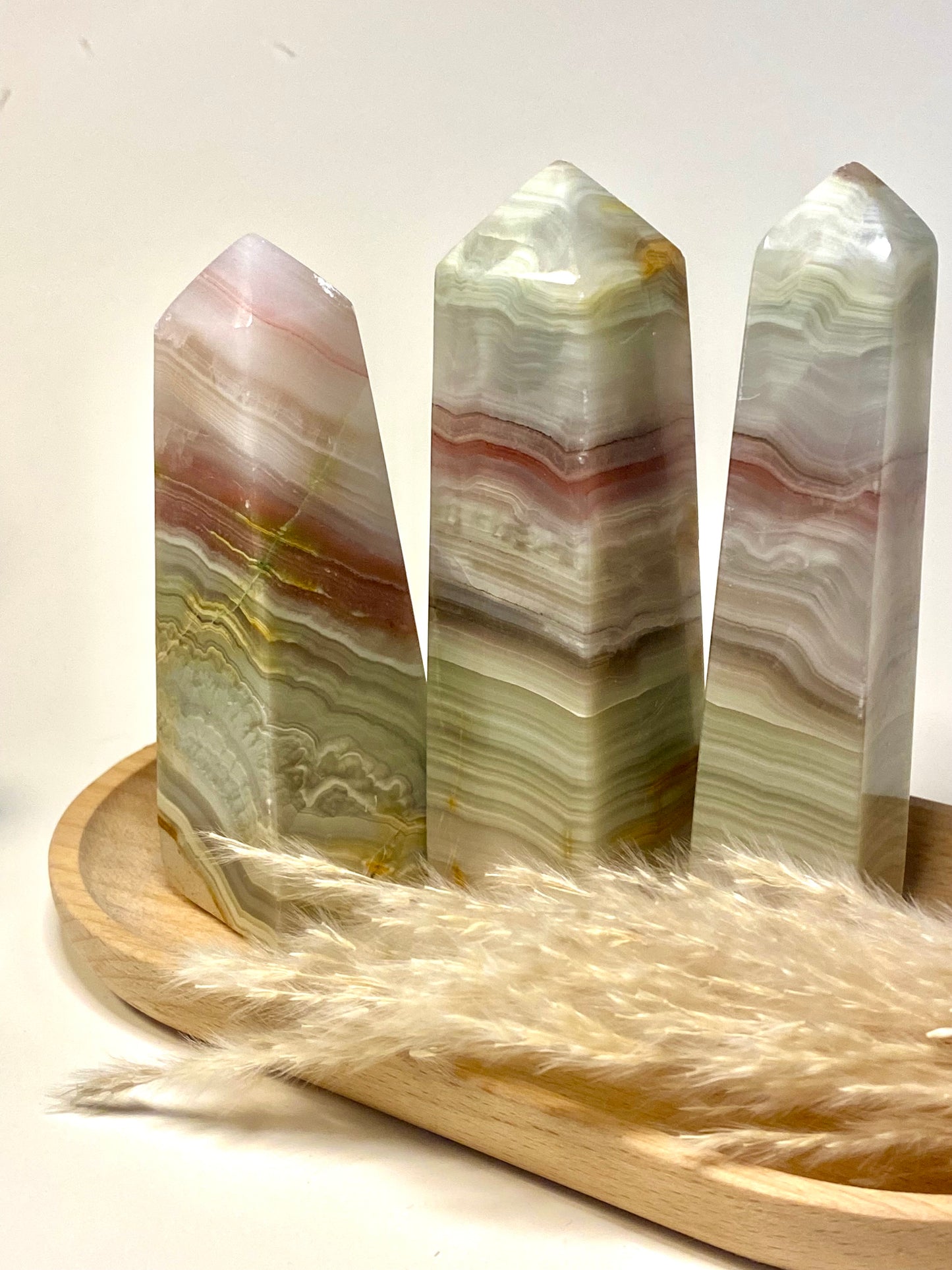 Banded Onyx Towers - Crystal Intentions