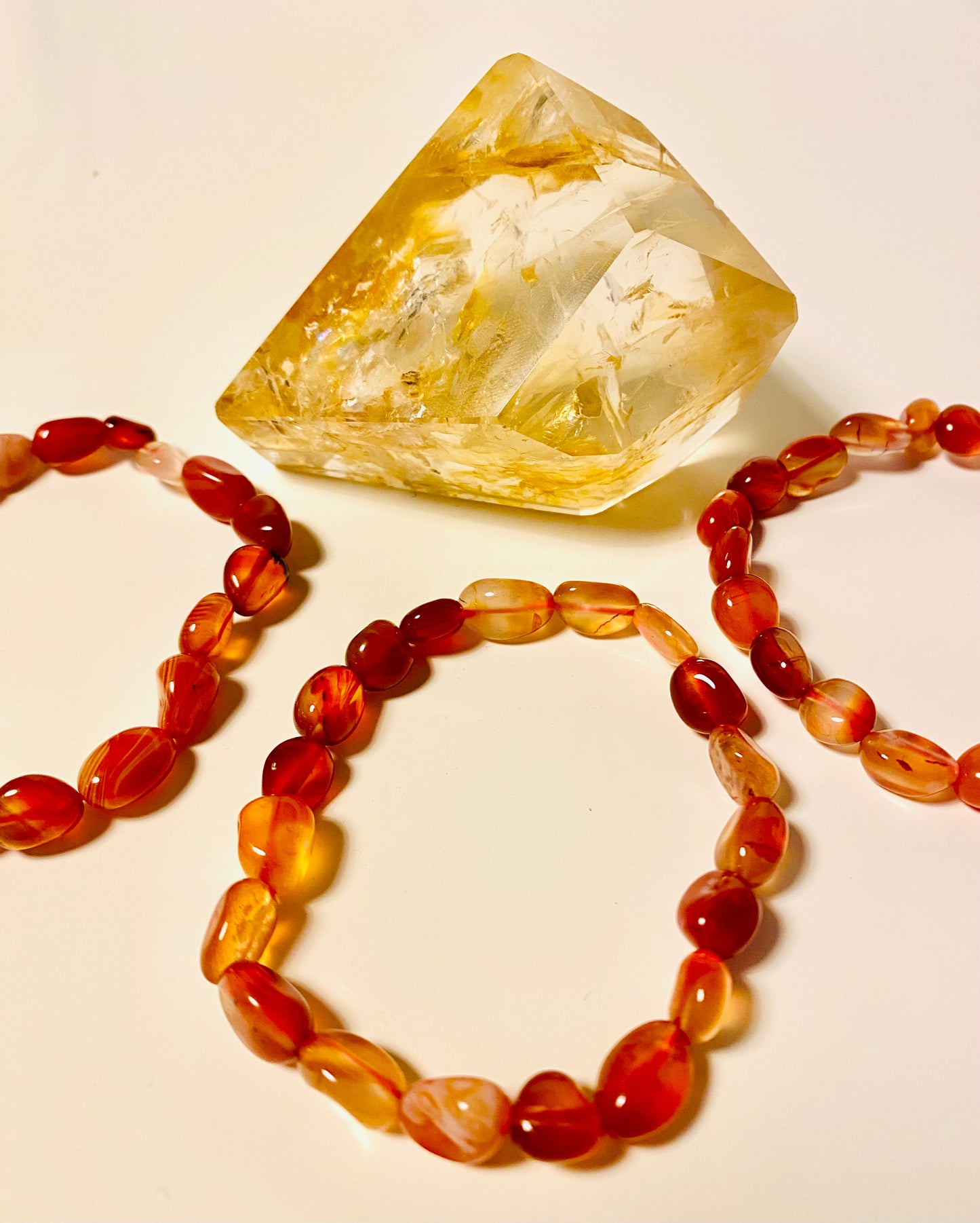 Carnelian Chip Bracelet