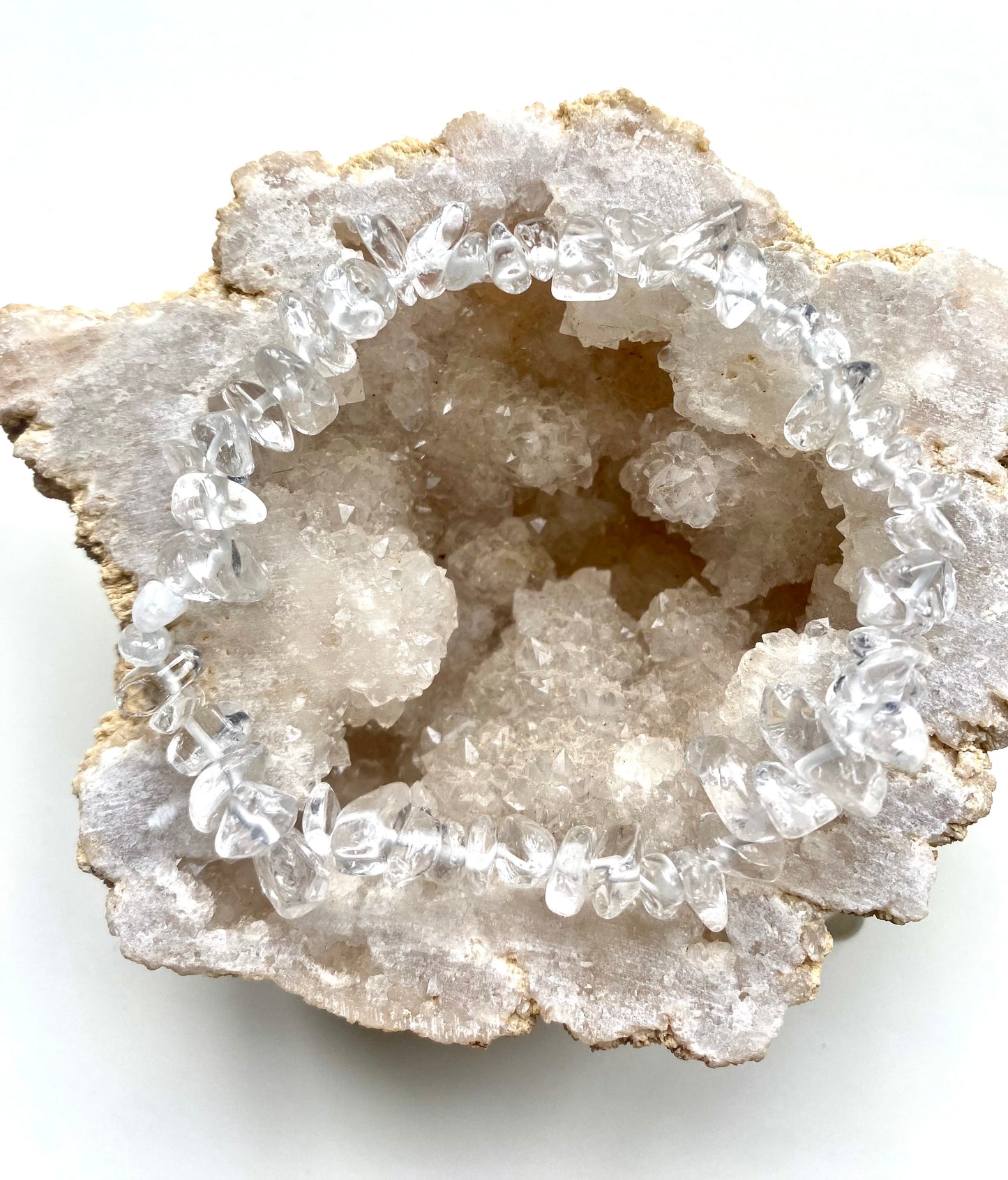 Clear Quartz Chip Bracelet