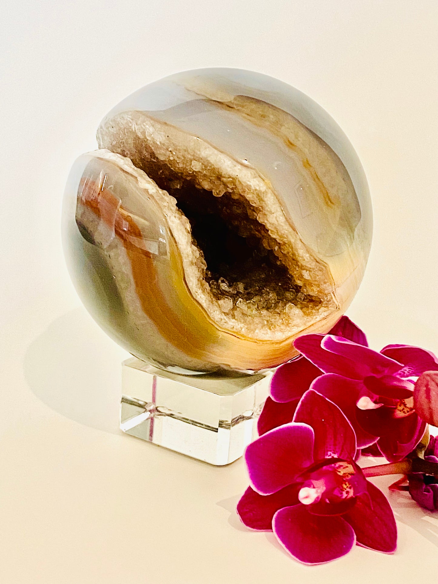 Druzy Agatę Sphere