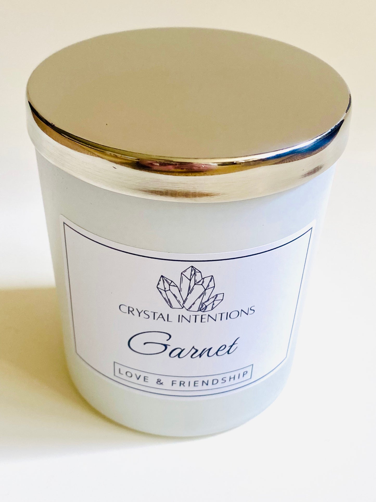 Luxury Garnet Crystal Candle