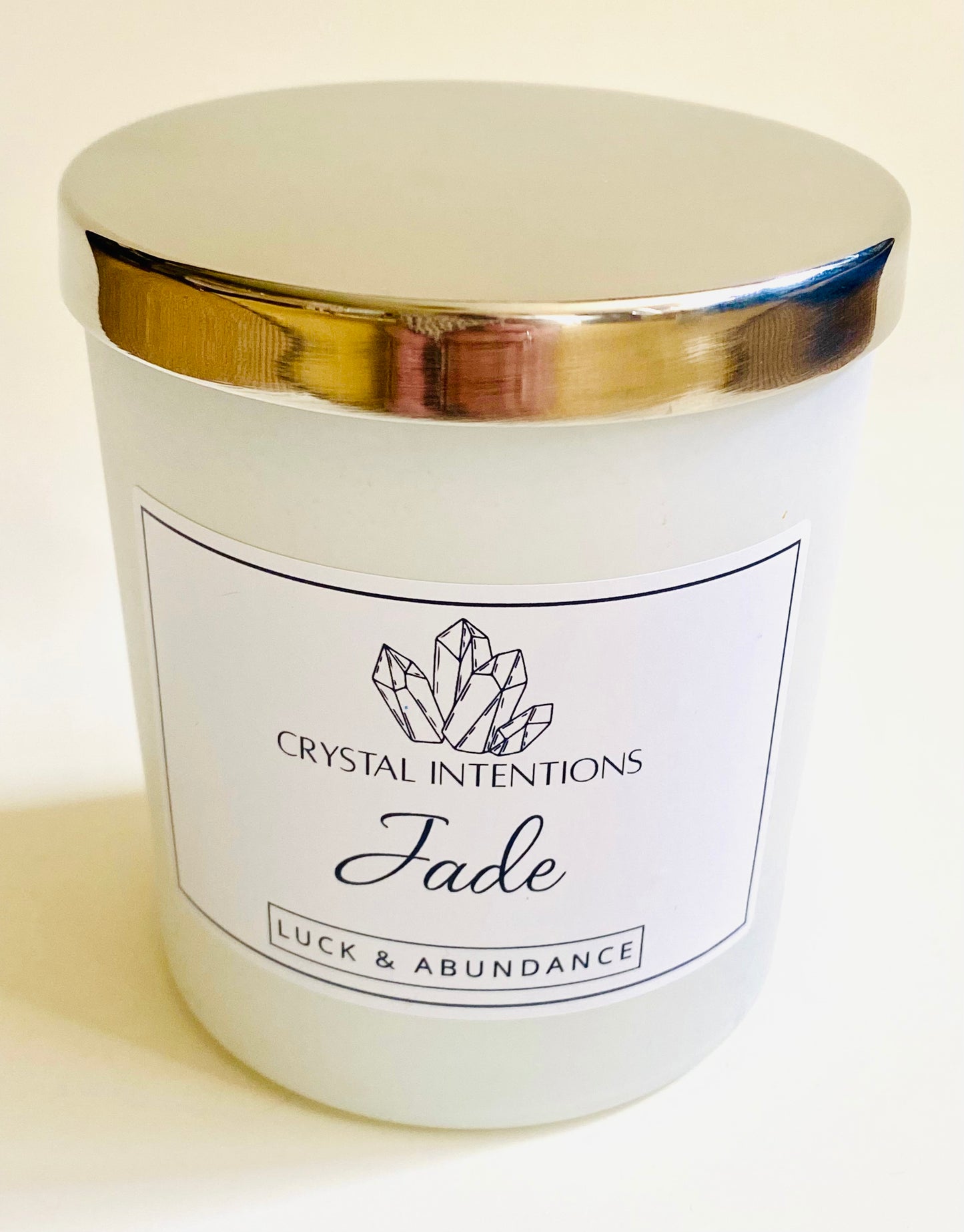 Luxury Handmade Jade Crystal Candle