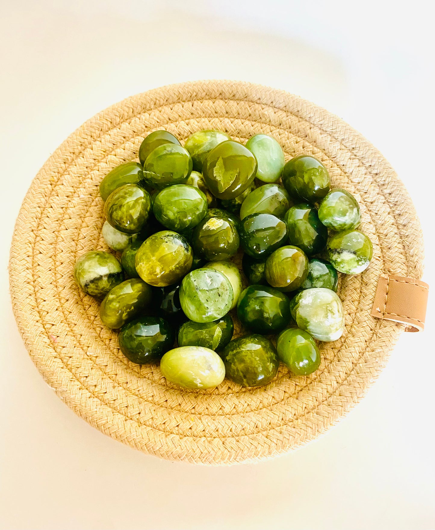 Green Jade Tumble Stones