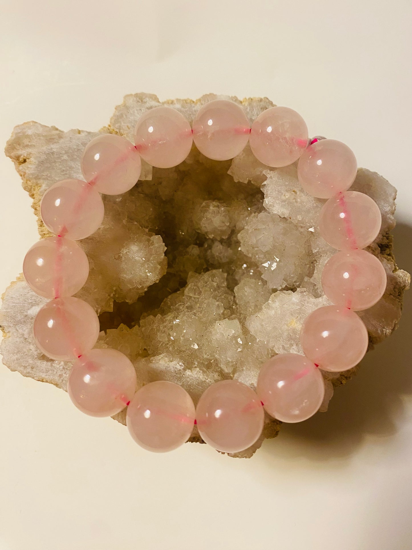 Rose Quartz Bead Bracelet