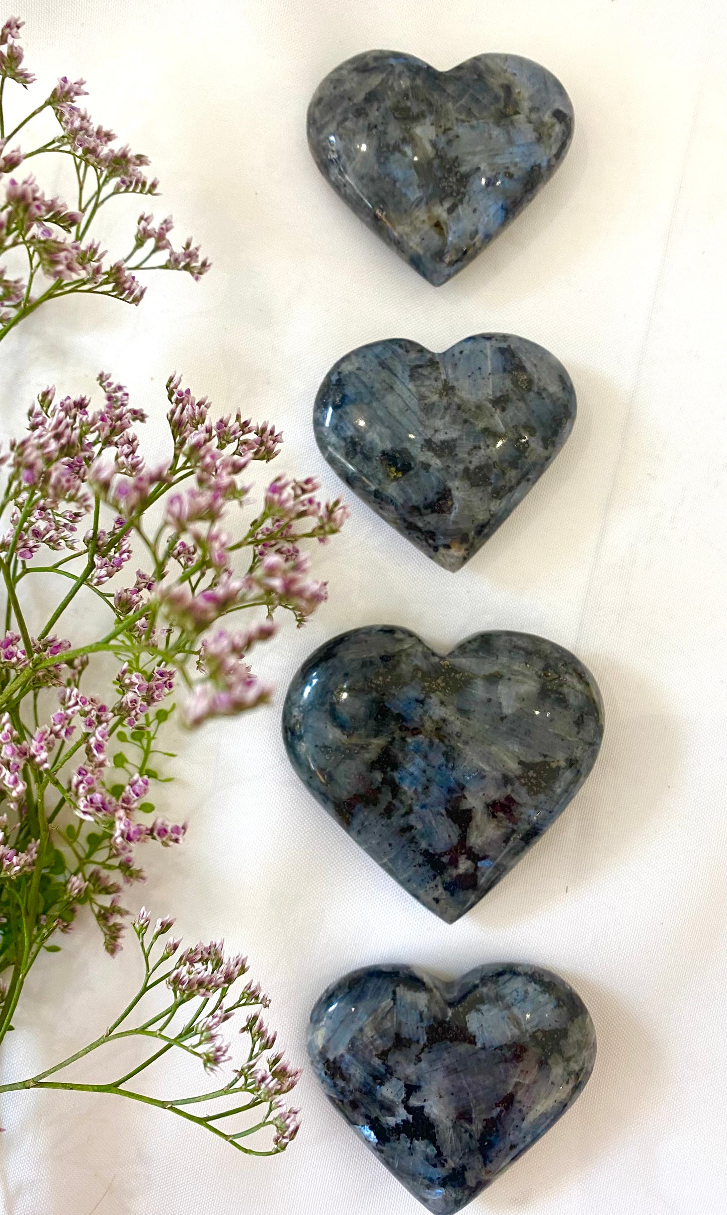 Lavakite Crystal Hearts