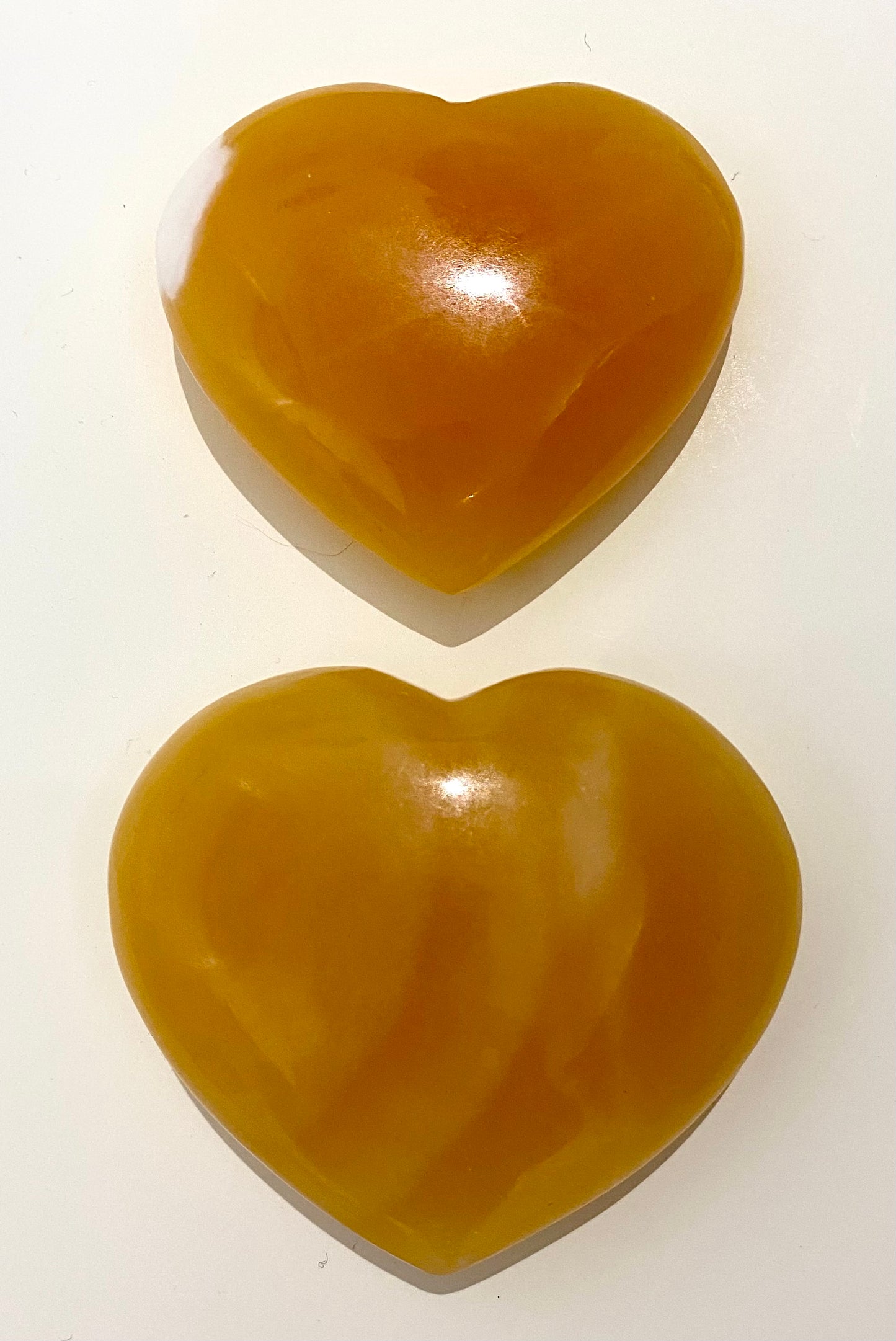Orange Calcite Hearts