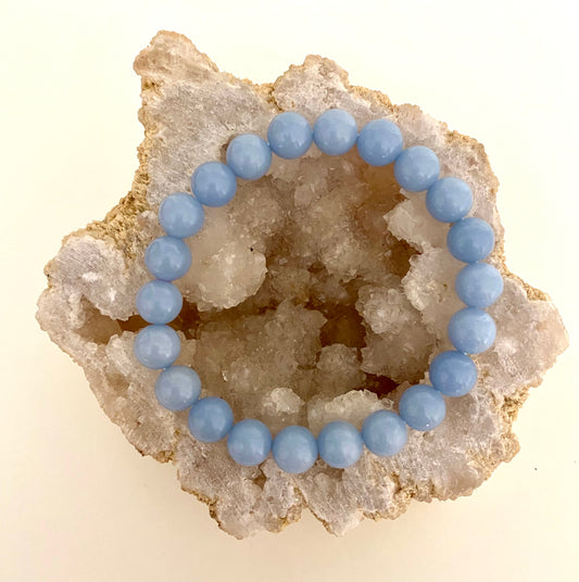 Angelite 8mm Bracelet