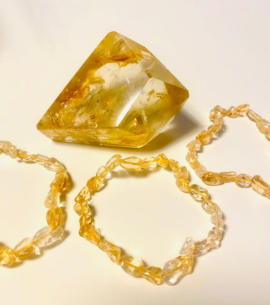 Citrine Chip Bracelets