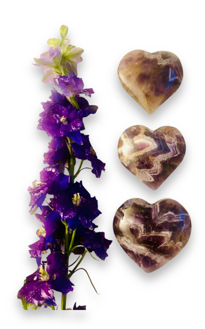 Dream Amethyst Hearts