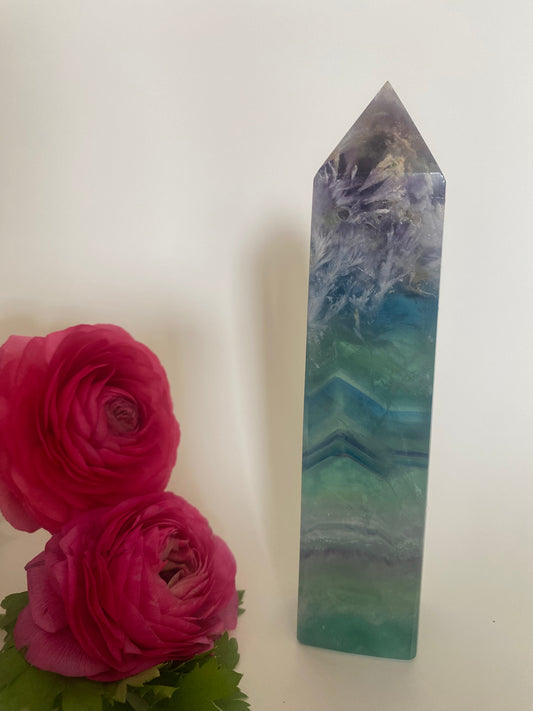 Feather Fluorite Tower