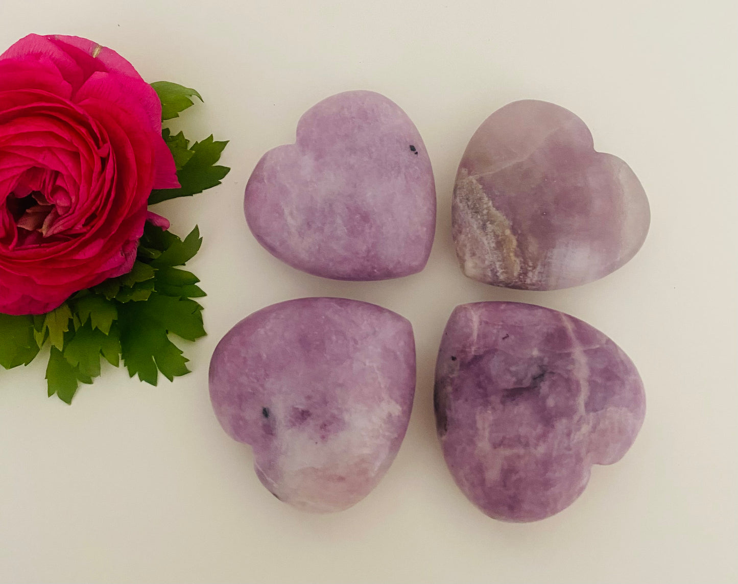 Lepidolite Hearts