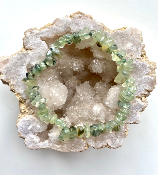 Prehnite Chip Bracelets