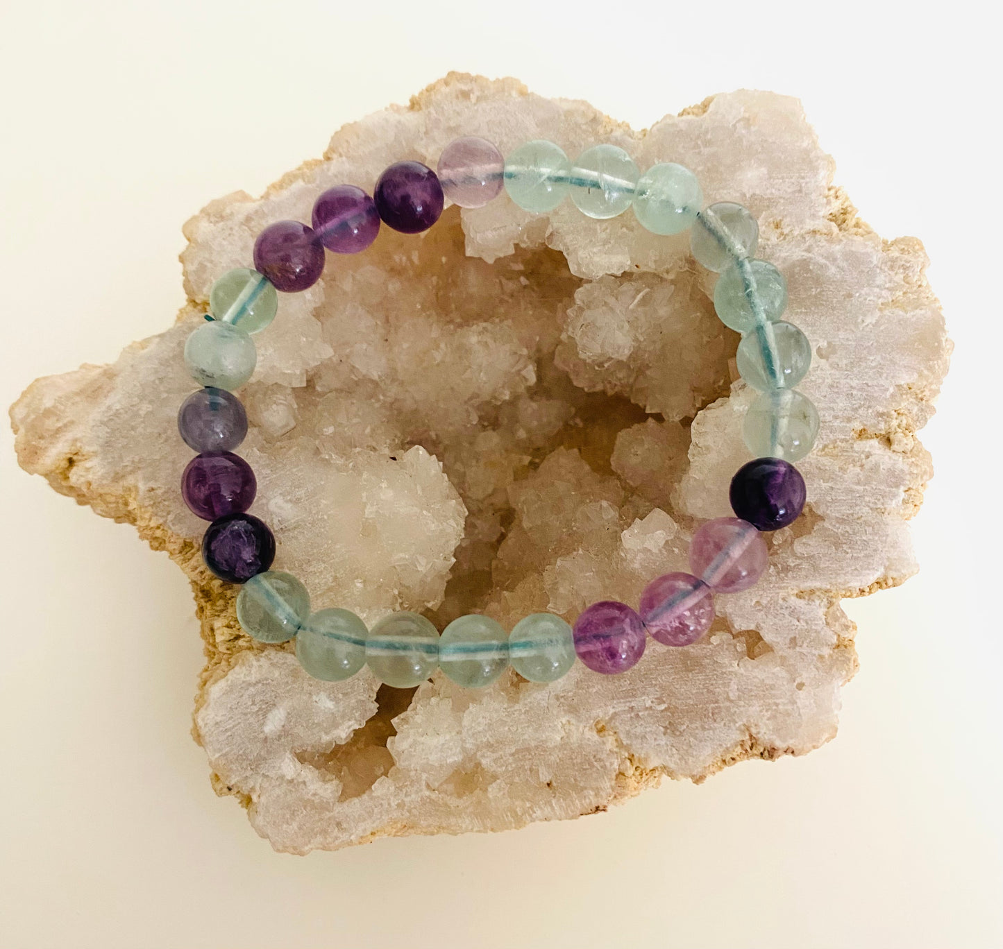 Rainbow Flourite 8mm Crystal Bracelet