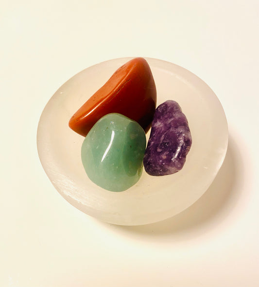 Small Selenite Charging Bowls